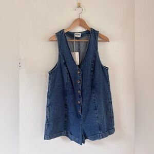 Show Me Your Mumu Denim Romper